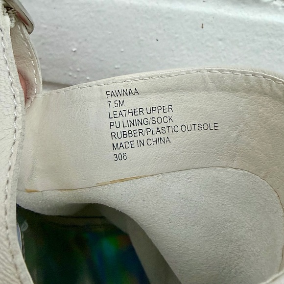 Steve Madden Peep Toe Slouchy Sling Back Platform Stilettos in Cream, SZ 7.5 - Picture 6 of 9